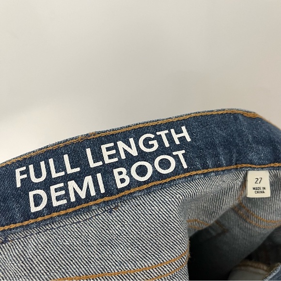 J. Crew 27x32 Full-length demi-boot jean in Kamari wash 0013 - Picture 11 of 13